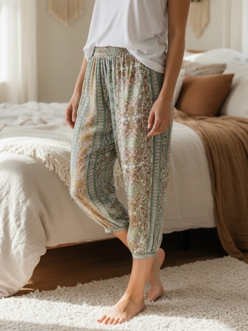 Victoria’s Secret Harem Style Pastel Paisley Pajama Pants - Large
